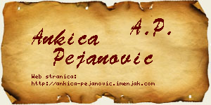 Ankica Pejanović vizit kartica